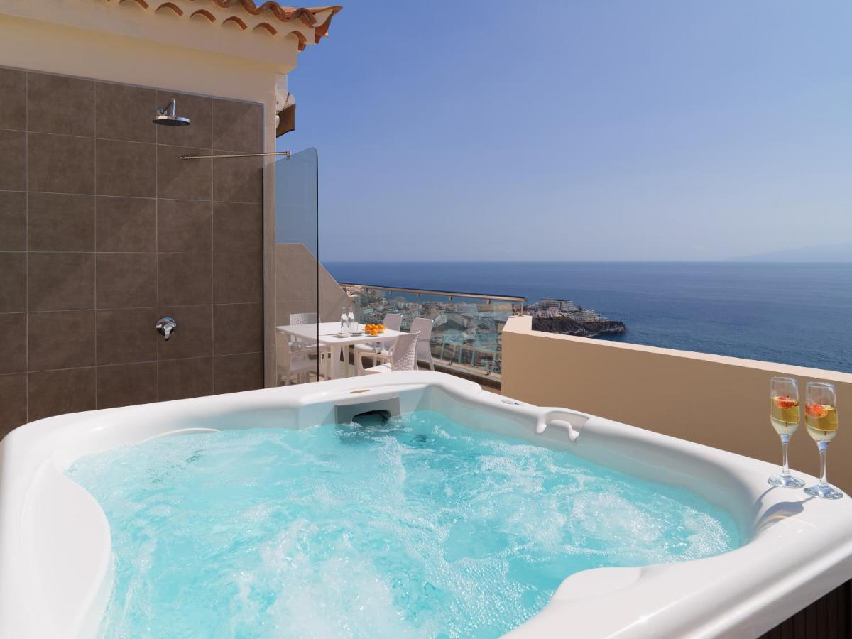 Superior Suite mit 1 Schlafzimmer, Whirlpool und Meerblick