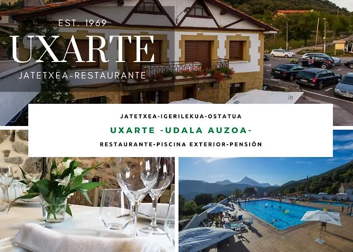 Uxarte -Alojamiento, restaurante y piscinas